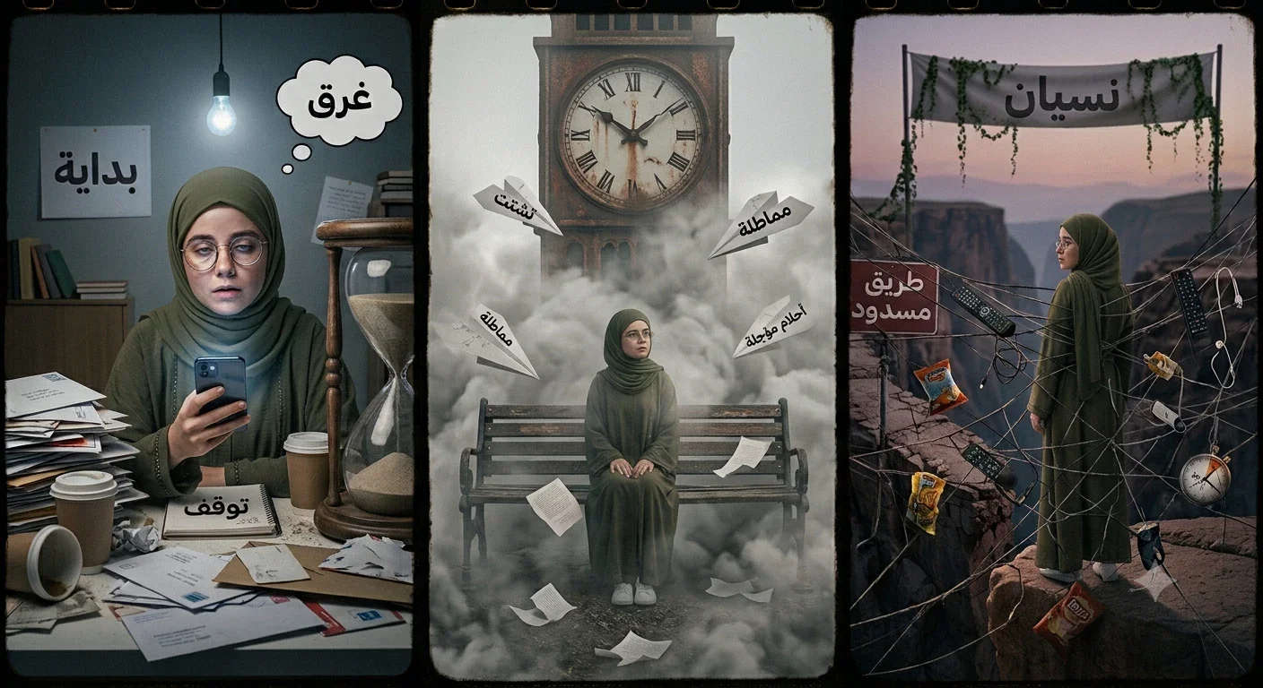 image about عدم الإنجاز ولماذا لا أستمر؟ رحلة الفهم والحل لكسر دائرة التوقف .