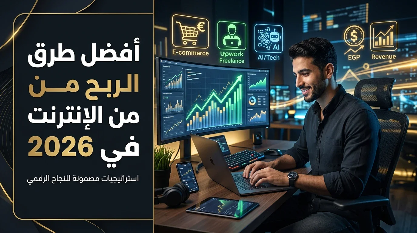 image about الربح من الإنترنت في 2026: أفضل الطرق الواقعية لبناء دخل حقيقي من الإنترنت