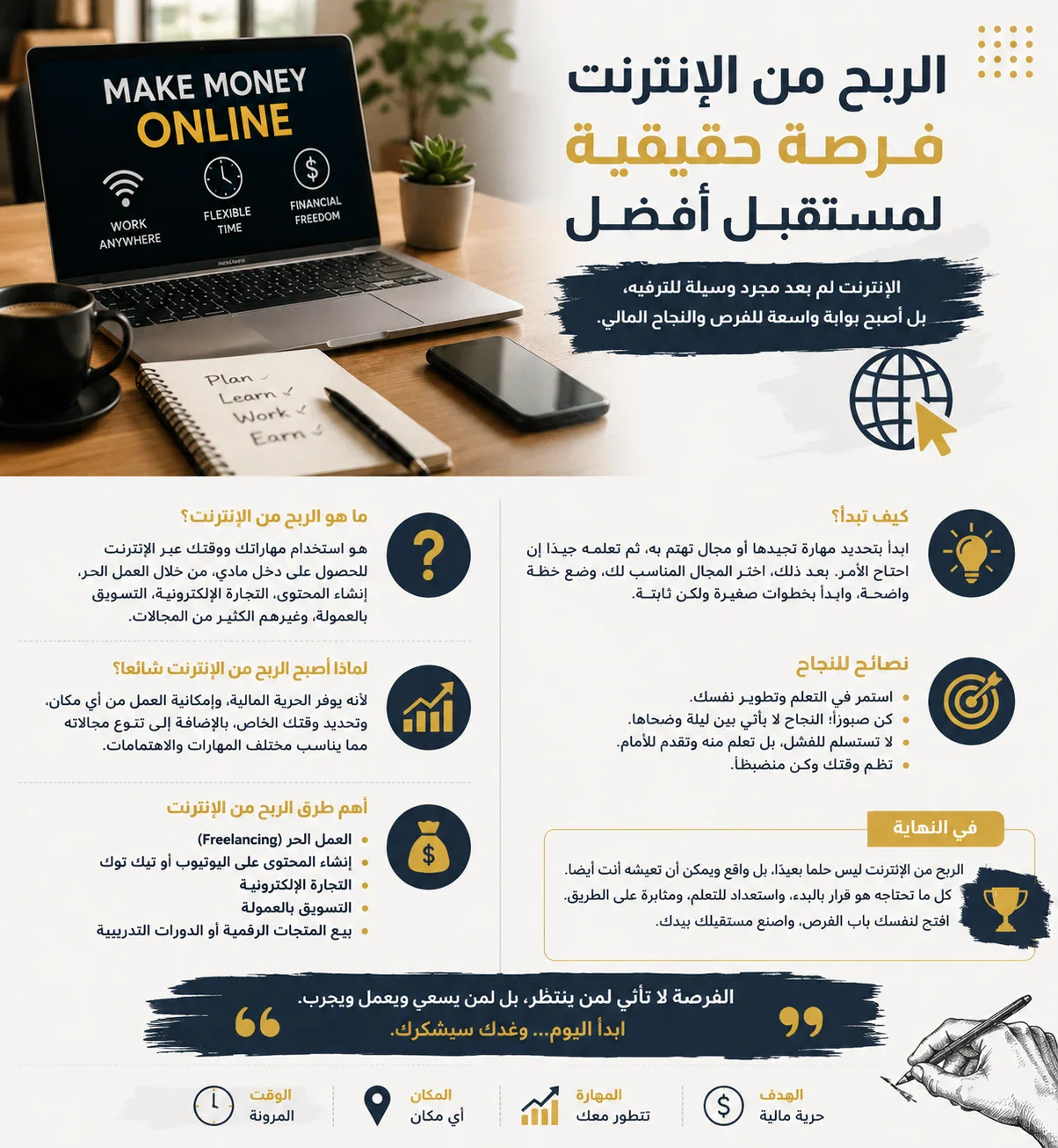 image about الربح من الإنترنت: 7 طرق عملية للمبتدئين