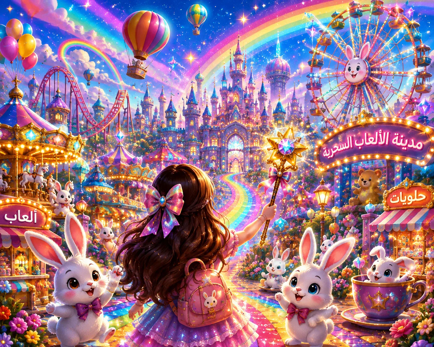 image about 🌈✨ لينا ومدينة الألعاب السحرية ✨🎠