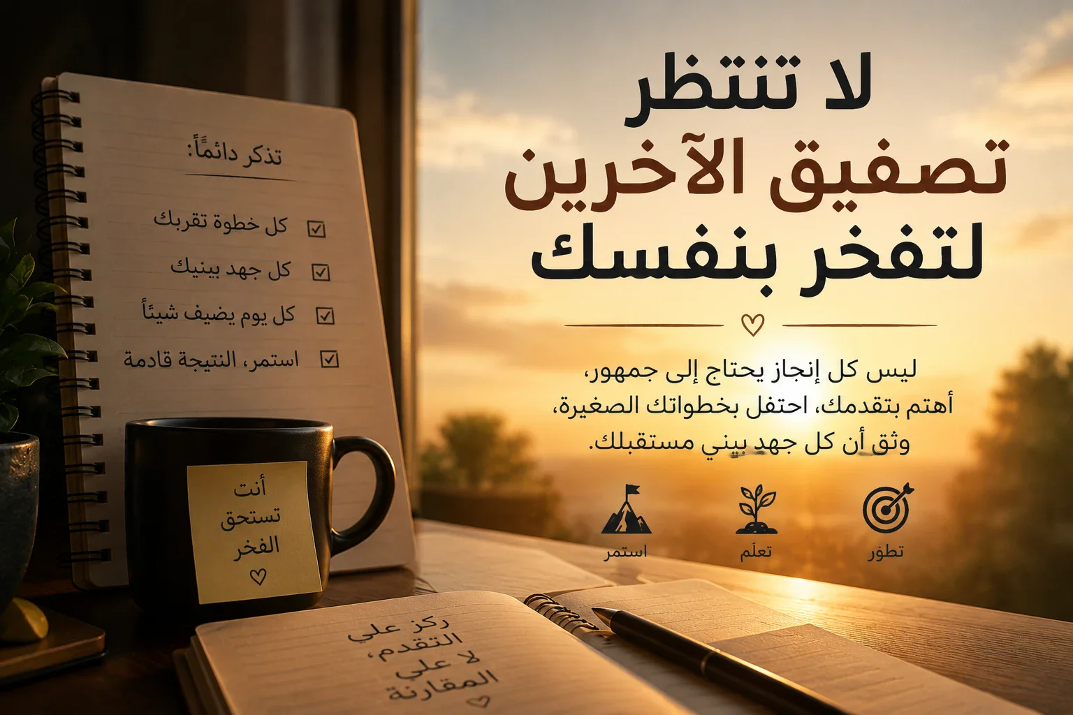 image about لا تنتظر تصفيق الآخرين لتفخر بنفسك