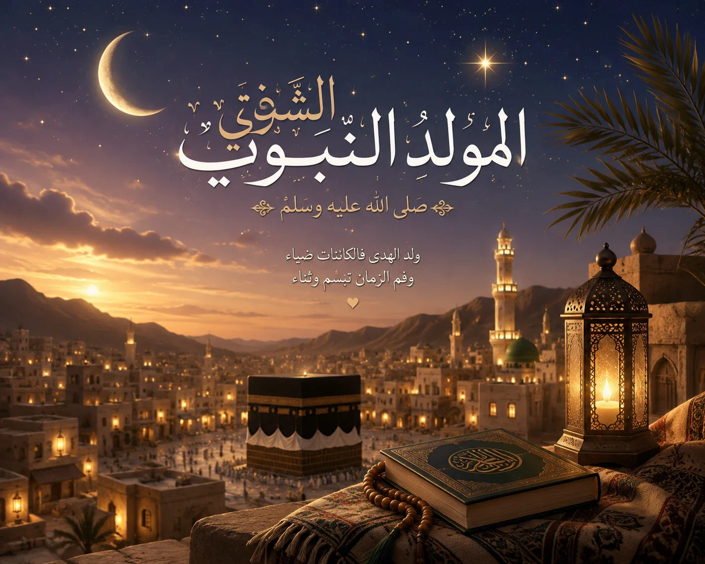 image about 🌙✨ نورٌ وُلد فأنار الدنيا — قصة بمناسبة المولد النبوي الشريف ✨🌙