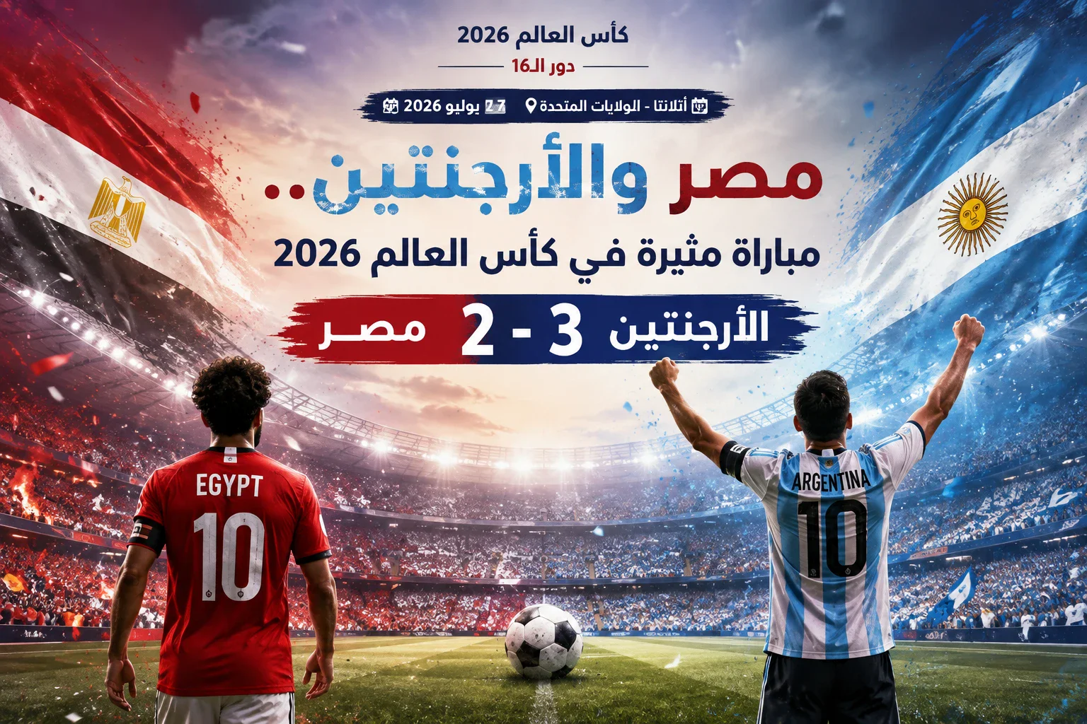 image about مباراة مصر والأرجنتين في كأس العالم 2026