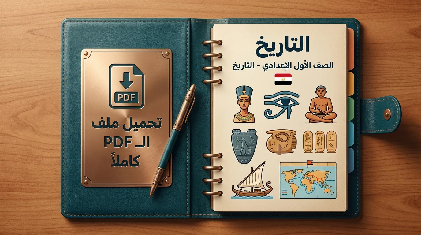 image about حصريًا: أسهل دفتر تحضير دراسات اجتماعية للصف الأول الإعدادي 2027 جاهز للطباعة مجاناً