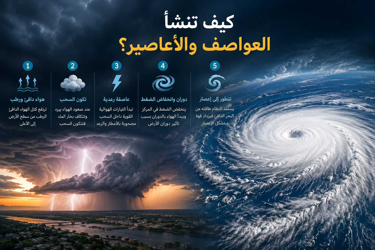 image about كيف تنشأ العواصف والأعاصير؟
