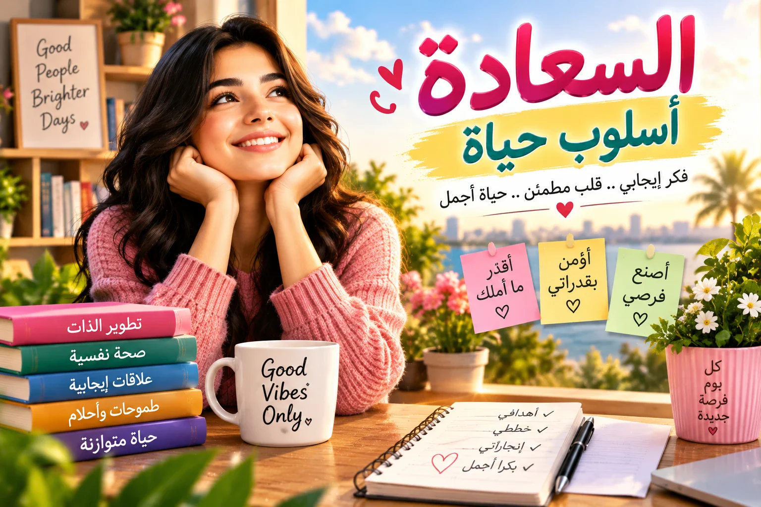 image about الوصفة السحرية للسعادة والعيش بالإيجابية