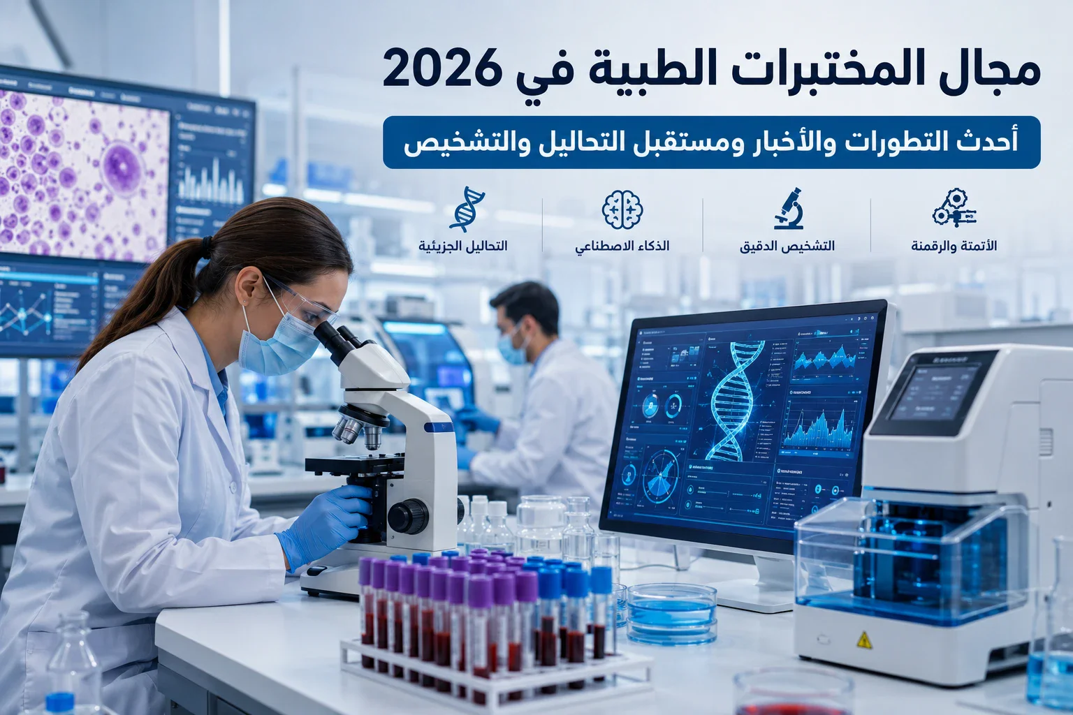 image about مجال المختبرات الطبية في 2026.. أحدث التطورات والأخبار ومستقبل التحاليل والتشخيص