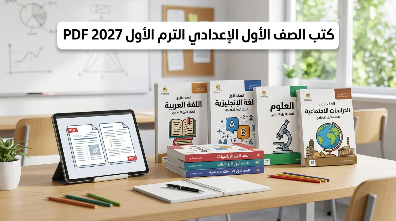 image about تحميل جميع كتب الصف الأول الإعدادي الترم الأول 2027 PDF جميع المواد