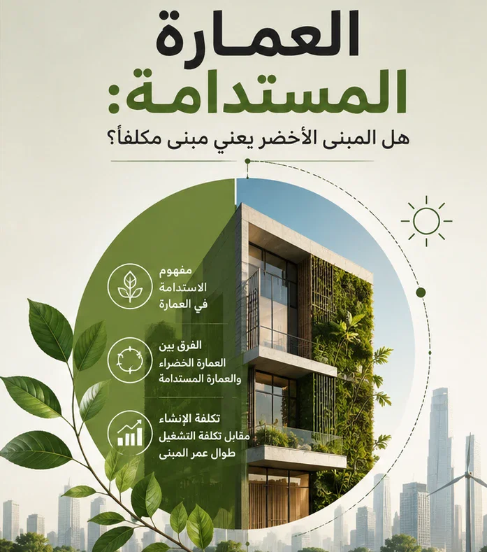 image about العمارة المستدامة: هل المبنى الأخضر يعني مبنى مكلفًا؟