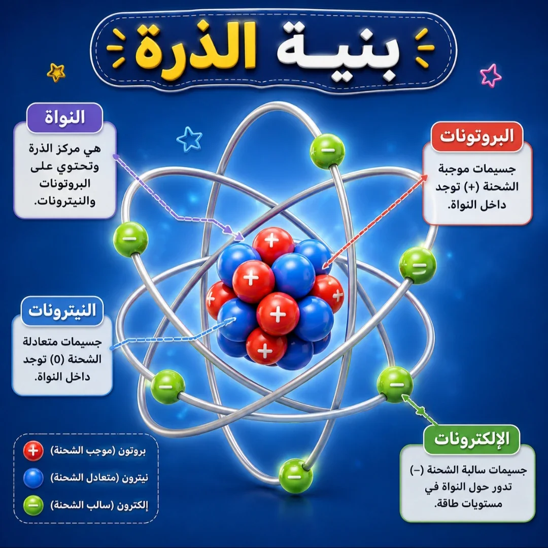 image about شرح بنية الذرة 