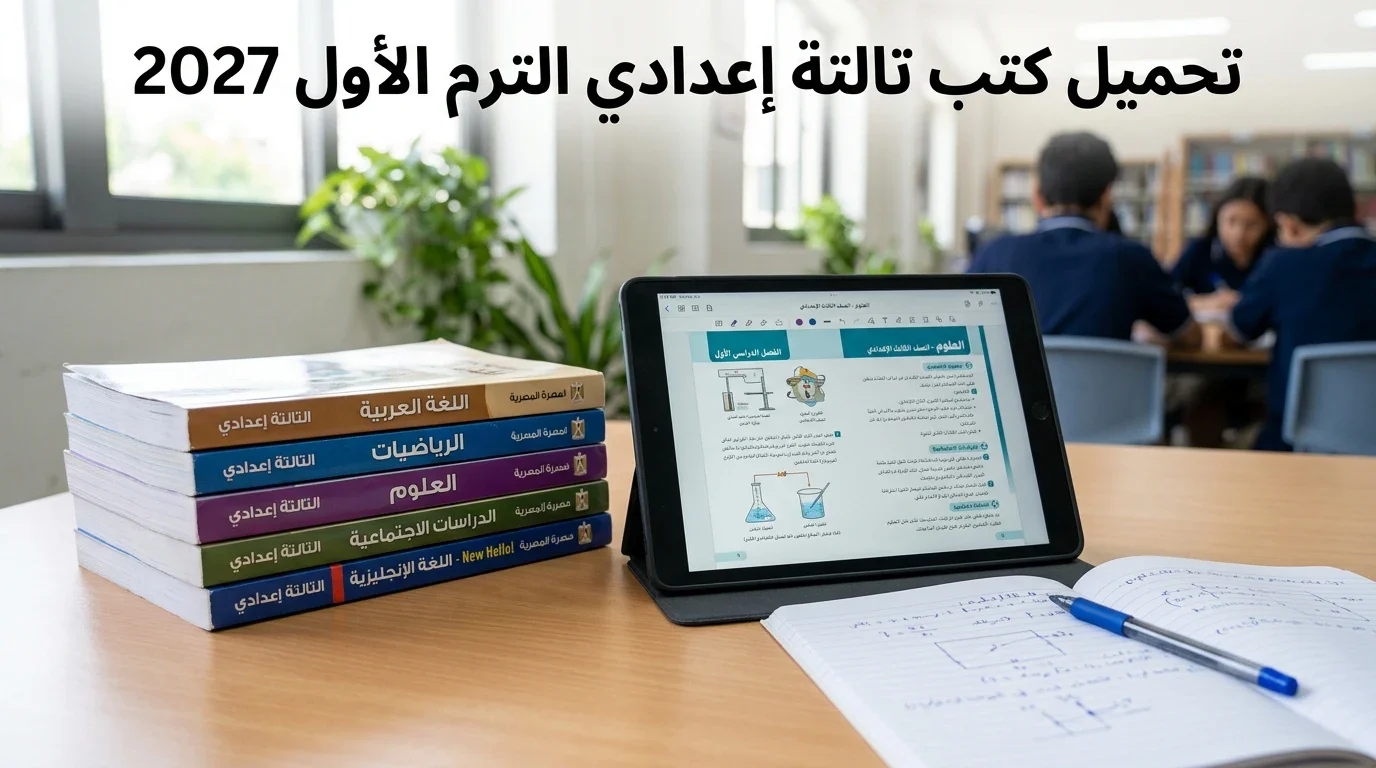 image about تحميل جميع كتب الصف الثالث الإعدادي الترم الأول 2027 PDF جميع المواد