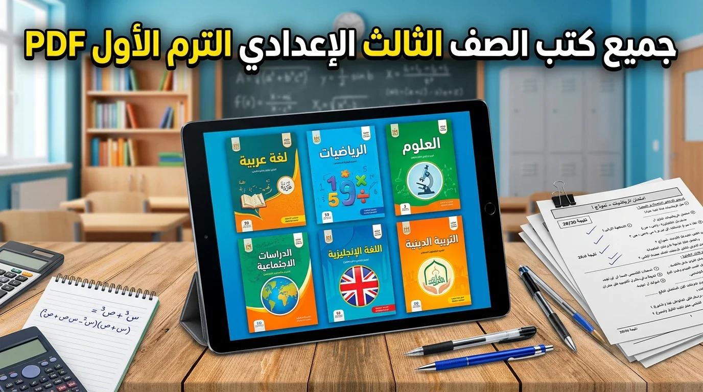 image about تحميل جميع كتب الصف الثالث الإعدادي الترم الأول 2027 PDF جميع المواد