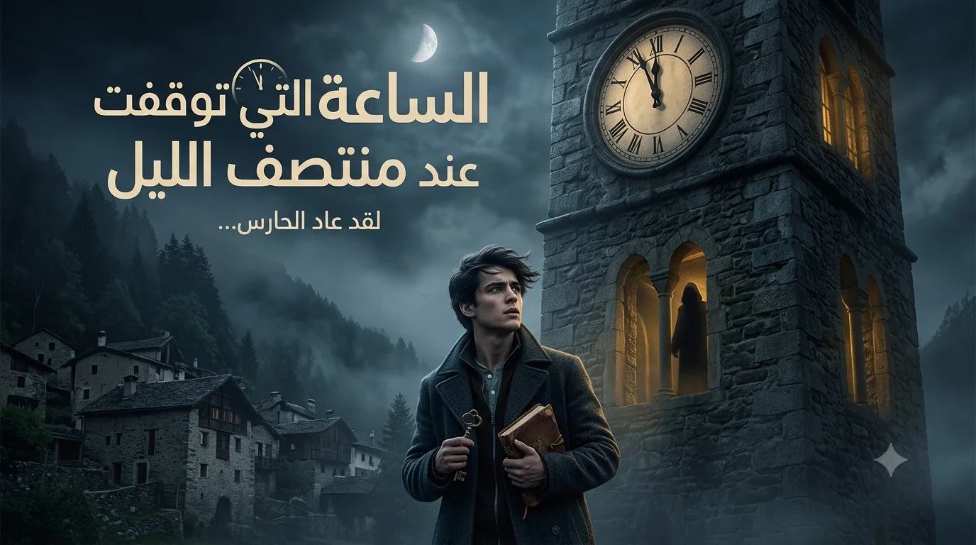 image about الساعة التي توقفت عند منتصف الليل