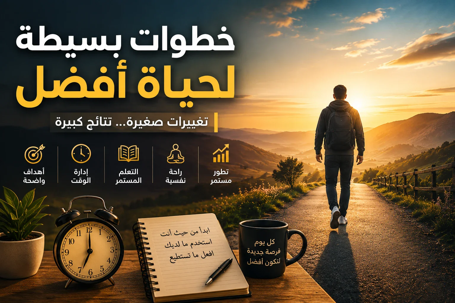image about كيف تصنع حياة أفضل بخطوات بسيطة لا تحتاج إلى تغييرات كبيرة