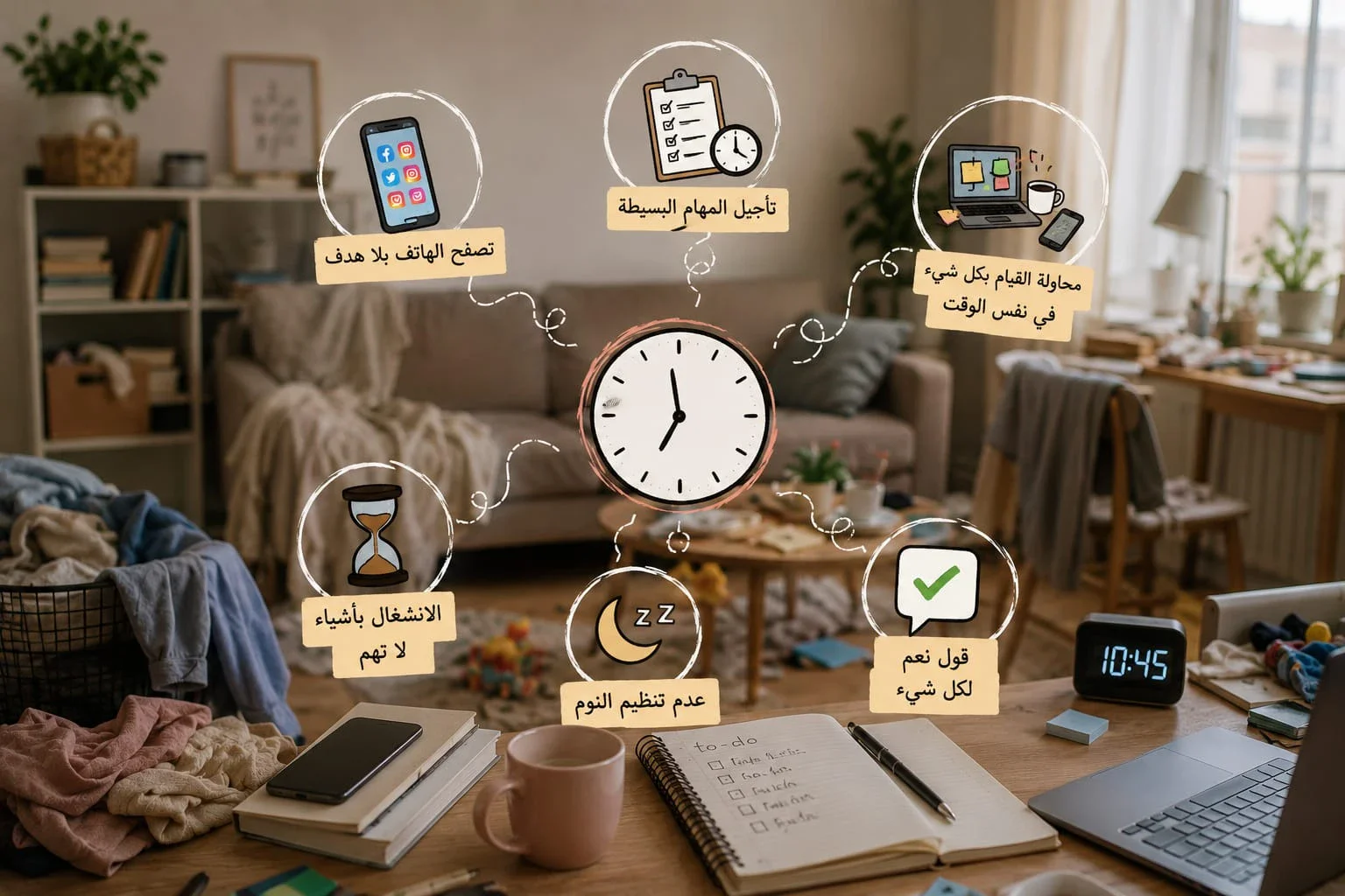 image about 6 أشياء تسرق وقتك دون أن تشعري