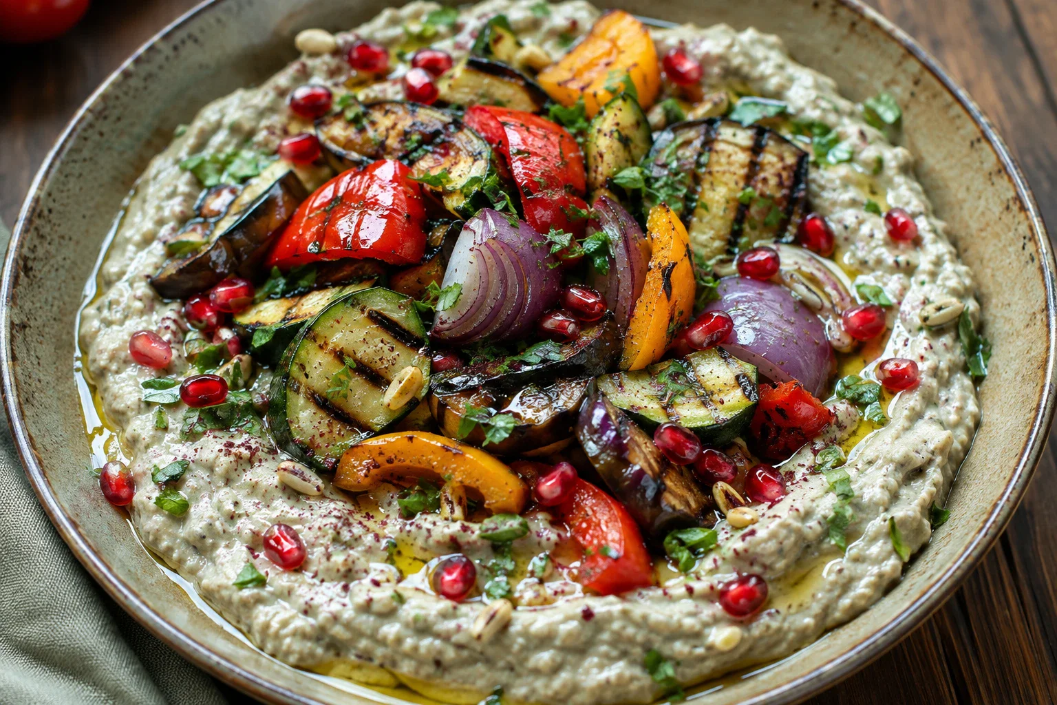 image about طريقة سلطة بابا غنوج بالخضار المشوي ولا اروع