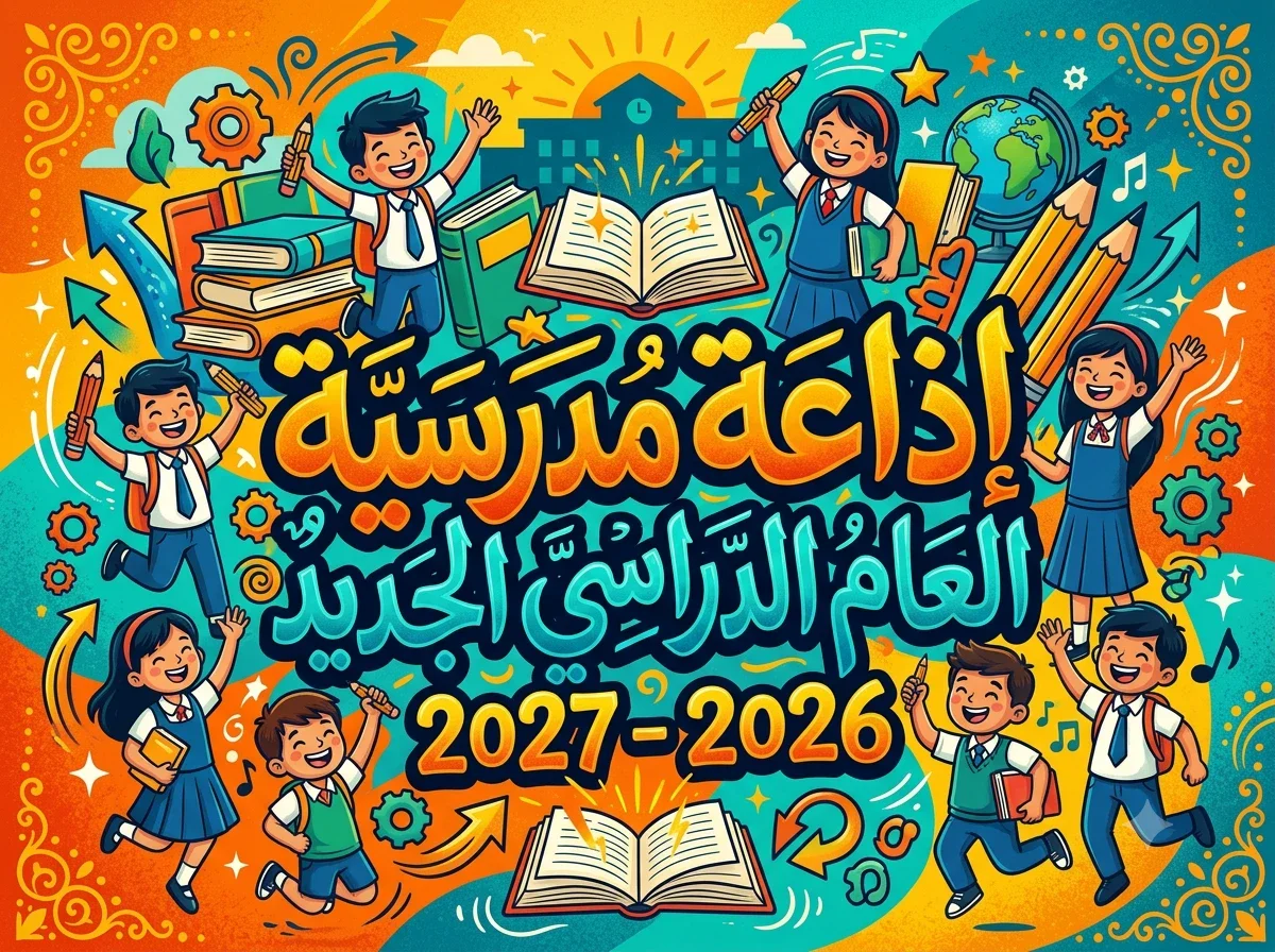image about 🎙️إذاعة مدرسية عن العام الدراسي الجديد 2026 / 2027 كاملة وجاهزة للطباعة والتحميل
