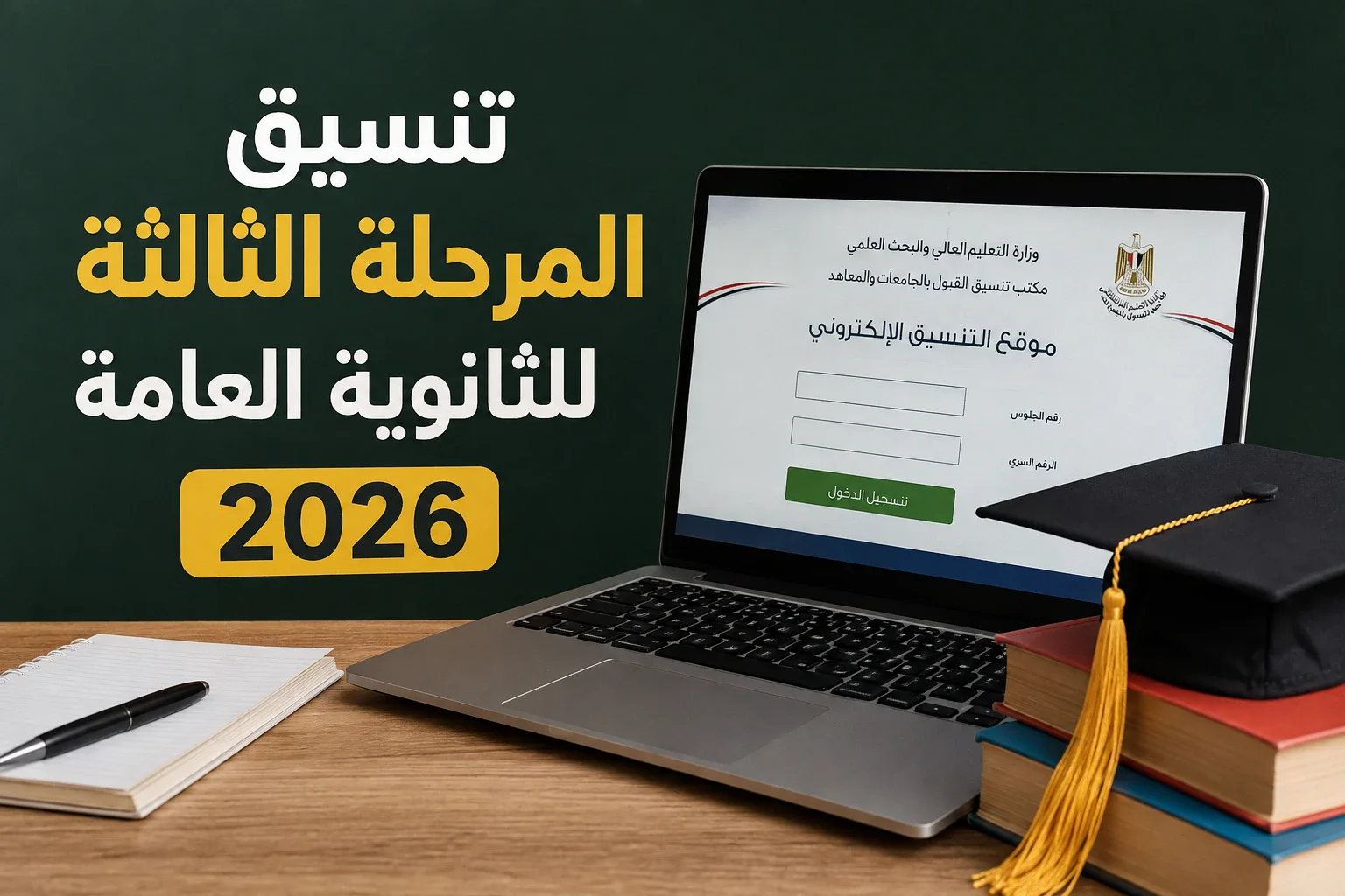 image about تنسيق المرحلة الثالثة للثانوية العامة 2026