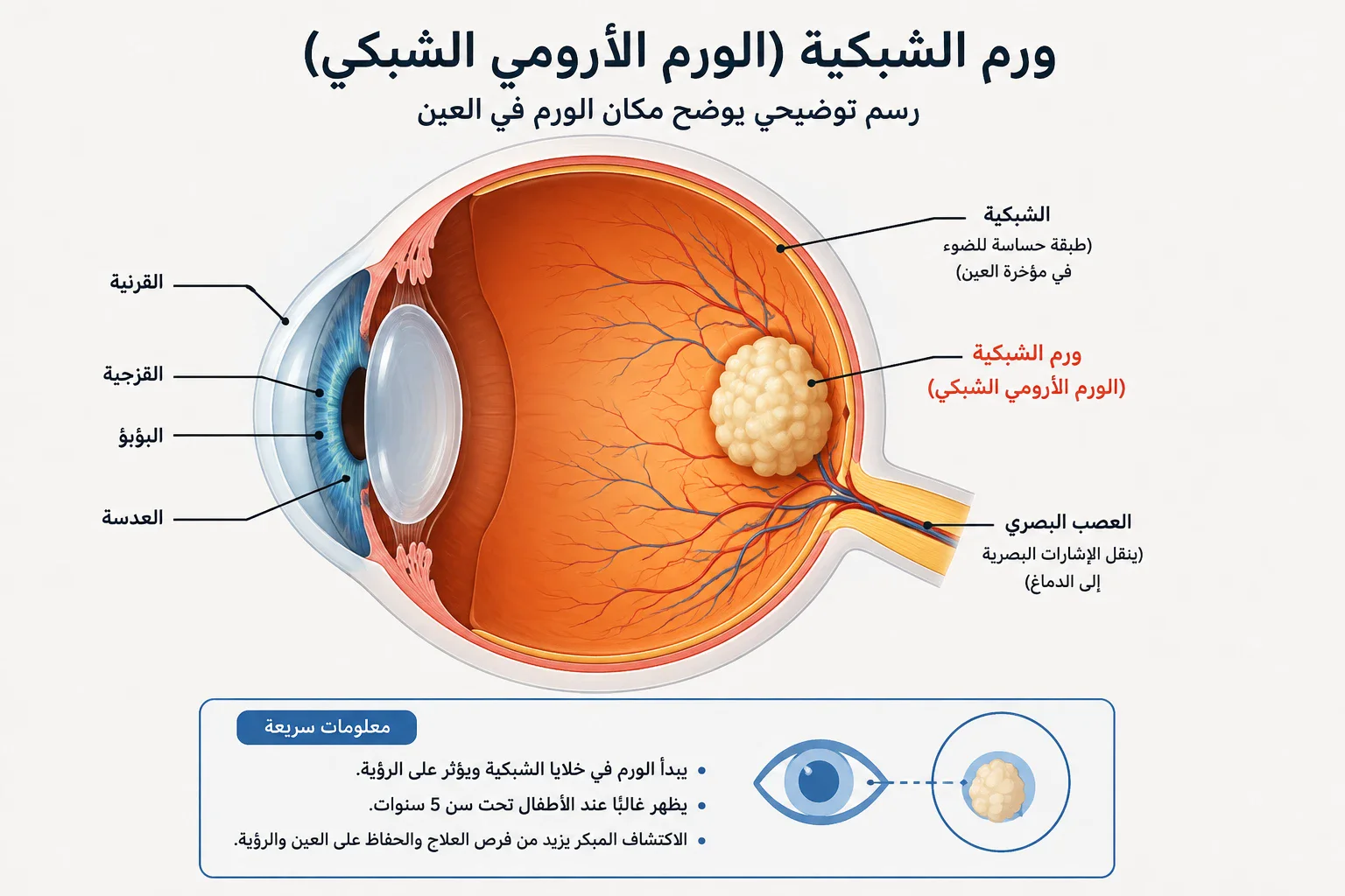 image about الورم الأرومي الشبكي: الأعراض والأسباب وطرق التشخيص والعلاج