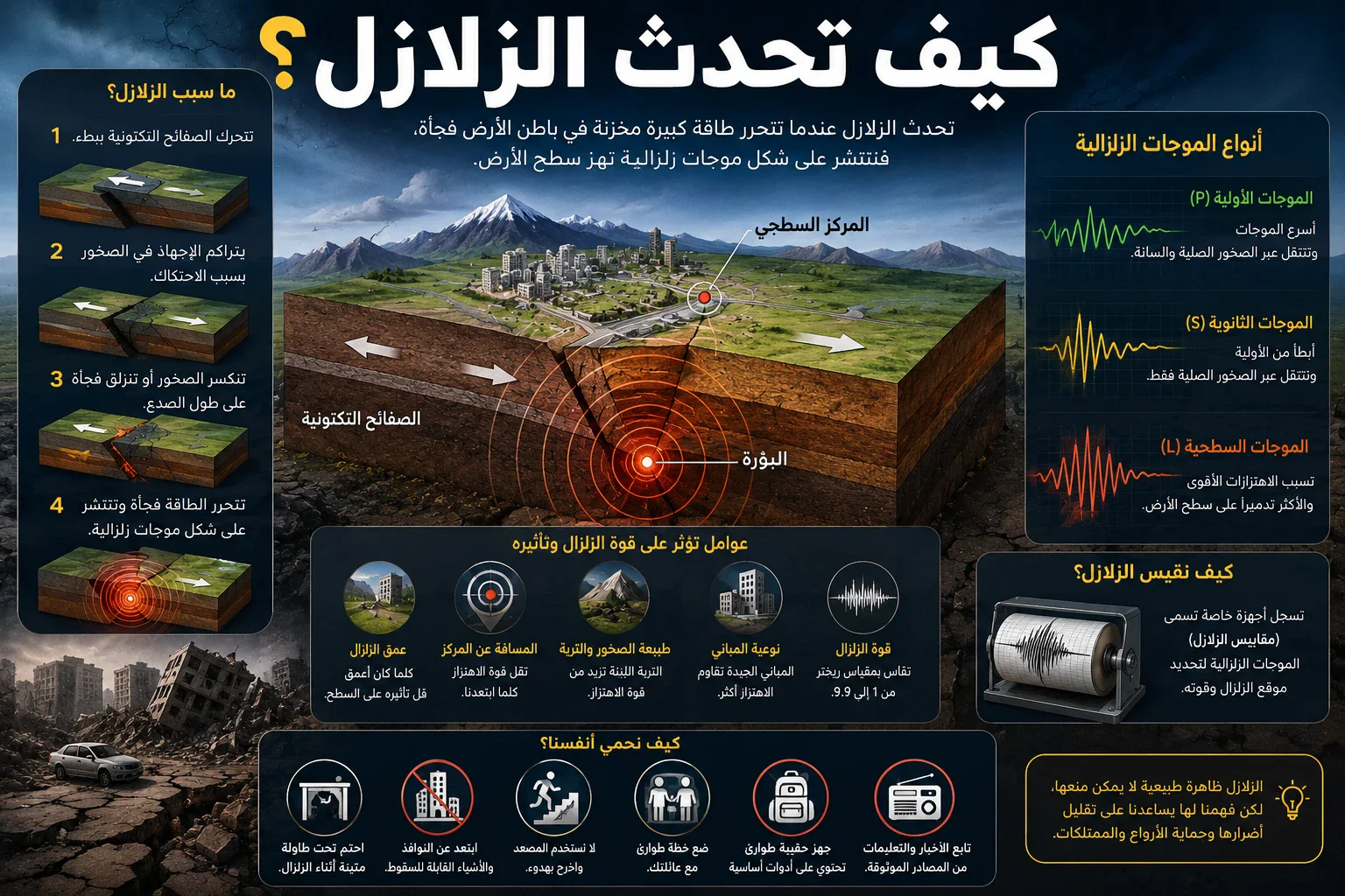 image about كيف تحدث الزلازل؟