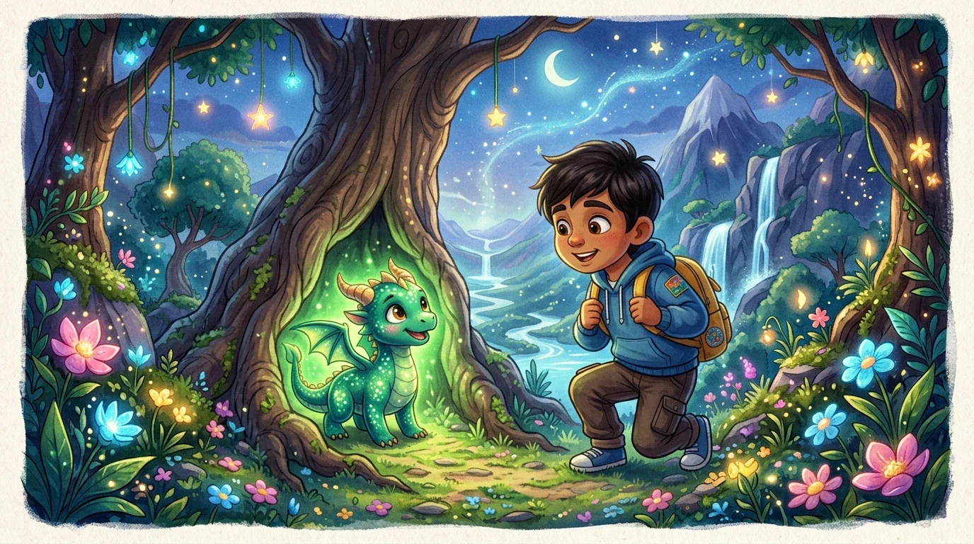 image about 🐉 يزن والتنين الصغير الذي فقد نجمة قلبه