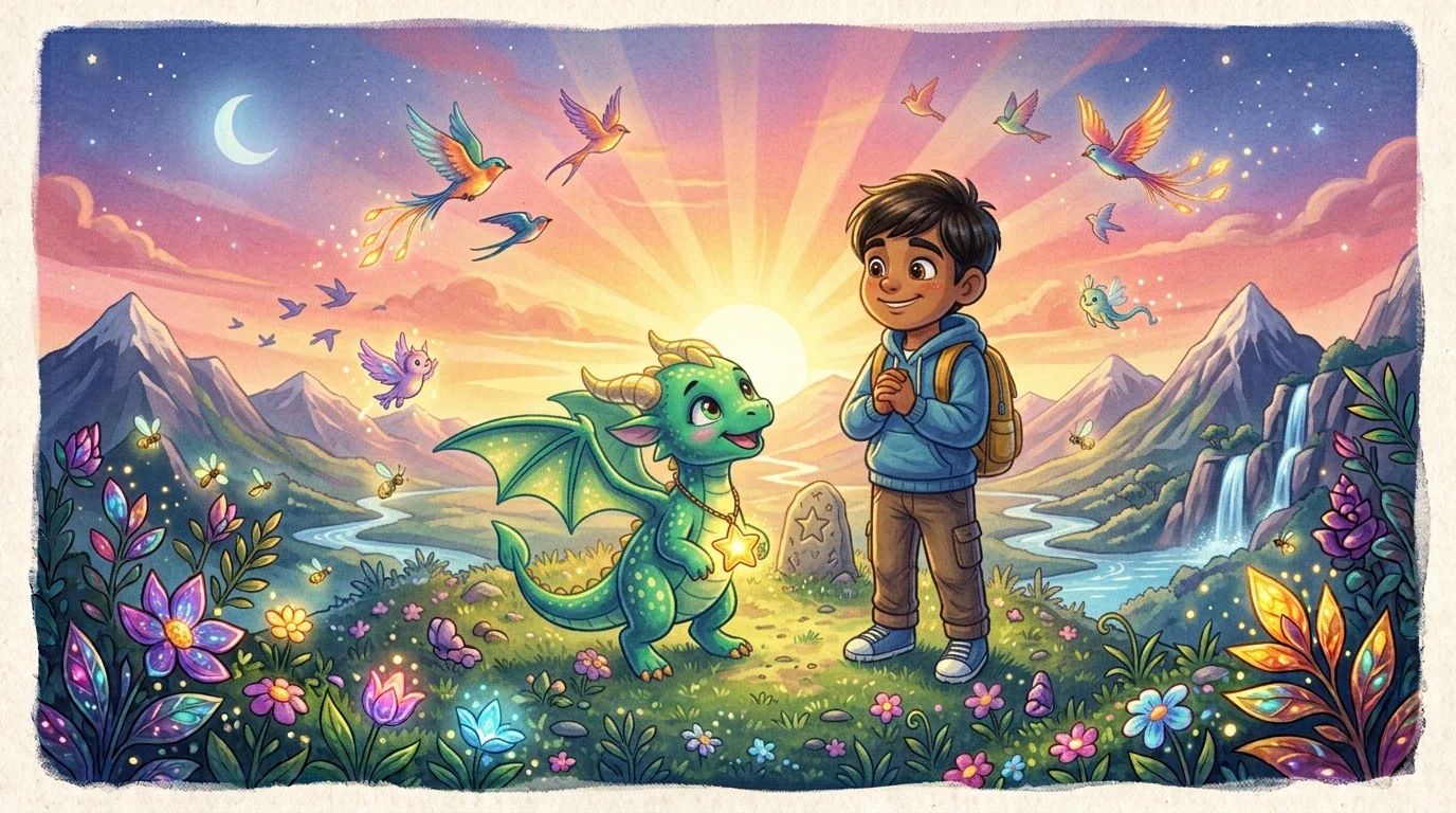 image about 🐉 يزن والتنين الصغير الذي فقد نجمة قلبه