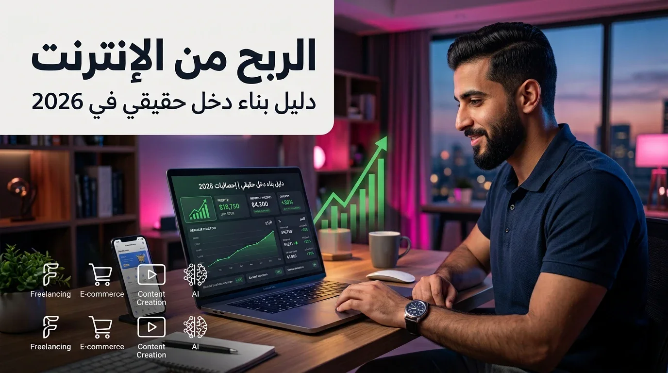 image about الربح من الإنترنت: دليلك الشامل لبناء دخل حقيقي من الإنترنت في 2026