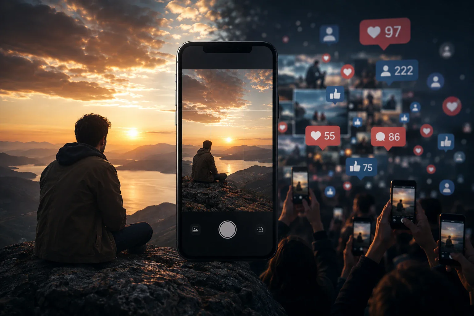 image about هل أصبحت حياتنا محتوى بدلًا من أن تكون حياة؟ عندما يتحول العيش إلى عرض دائم أمام الآخرين