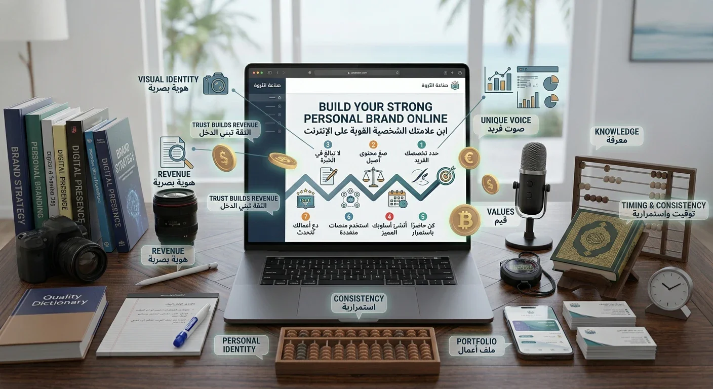 image about كيف تبني علامة شخصية قوية على الإنترنت؟ 7 خطوات لتصبح معروفًا بخبرتك