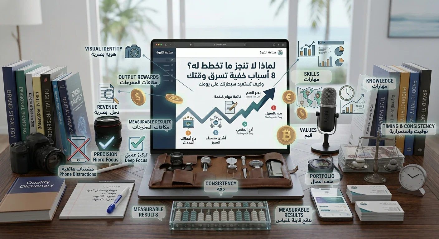 image about لماذا لا تنجز ما تخطط له؟ 8 أسباب خفية تسرق وقتك وكيف تستعيد سيطرتك على يومك