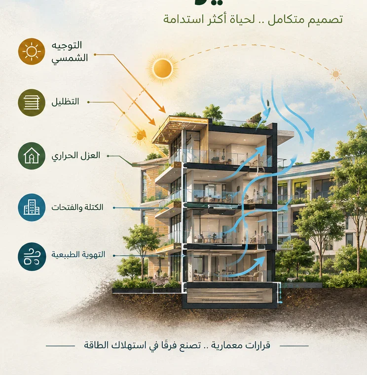 image about كيف نصمم مبنى لا يحتاج إلى طاقة كثيرة؟