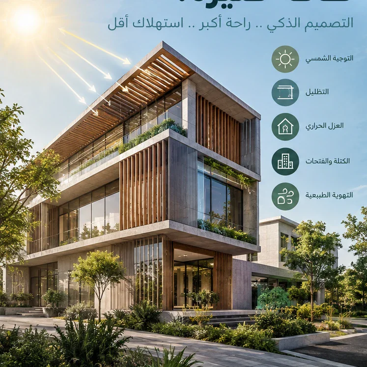 image about كيف نصمم مبنى لا يحتاج إلى طاقة كثيرة؟