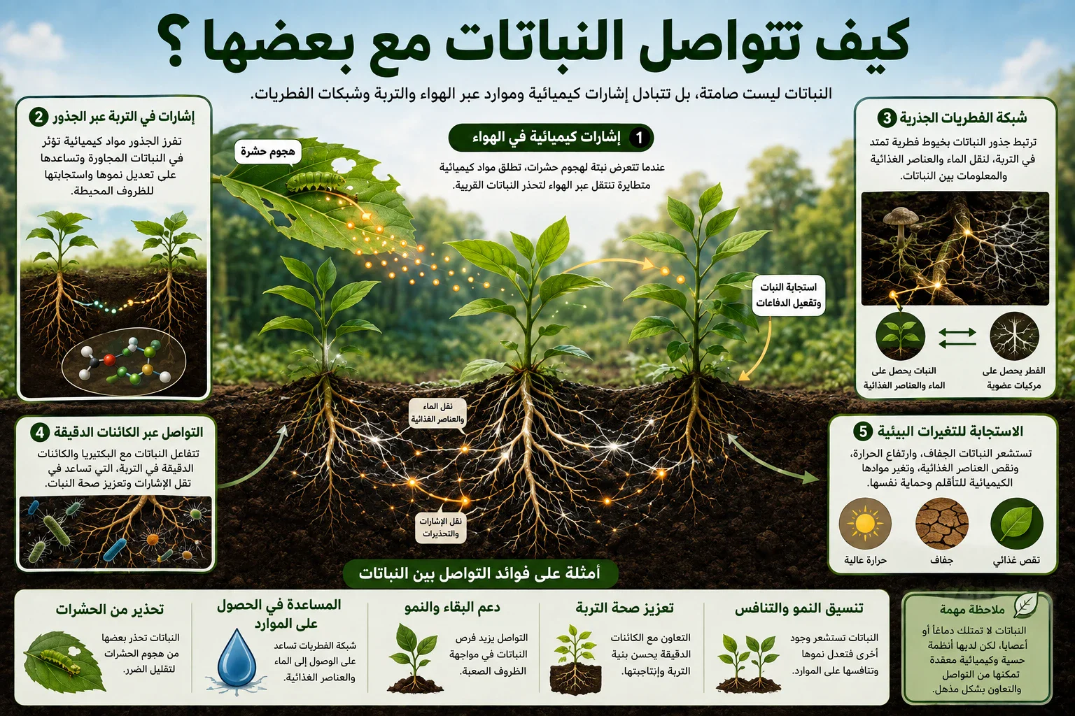 image about كيف تتواصل النباتات مع بعضها؟