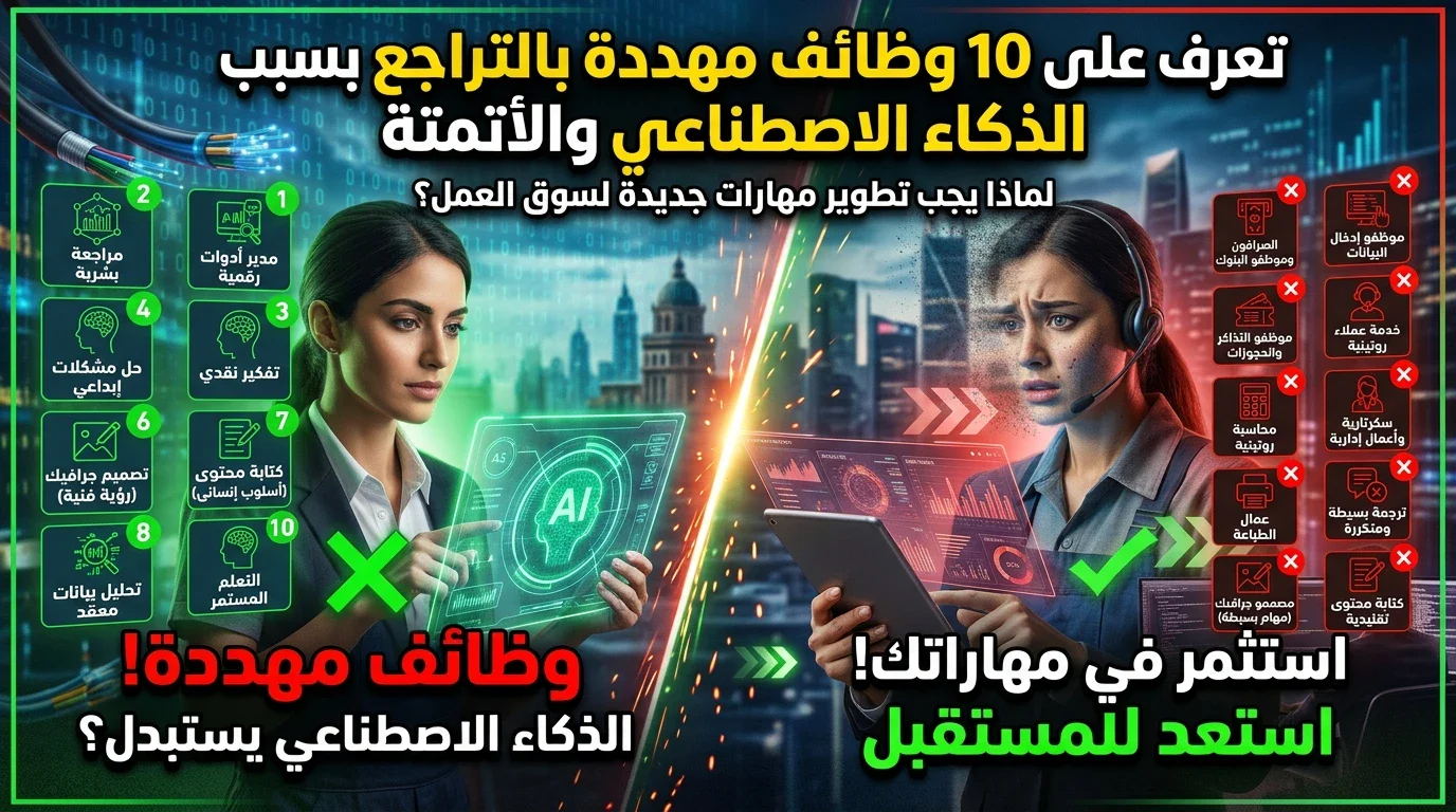 image about 10 وظائف قد تختفي في المستقبل بسبب الذكاء الاصطناعي هل وظيفتك بينها ؟