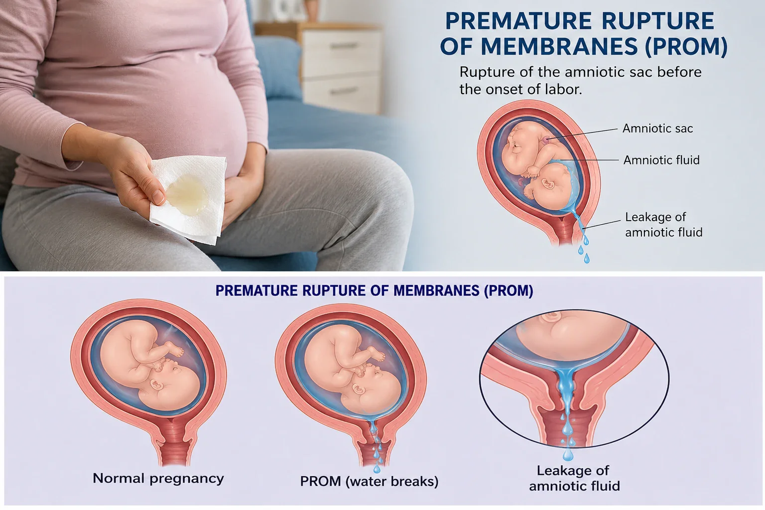 image about Premature Rupture of Membranes (PROM): Causes, Symptoms, Diagnosis, and Treatment
