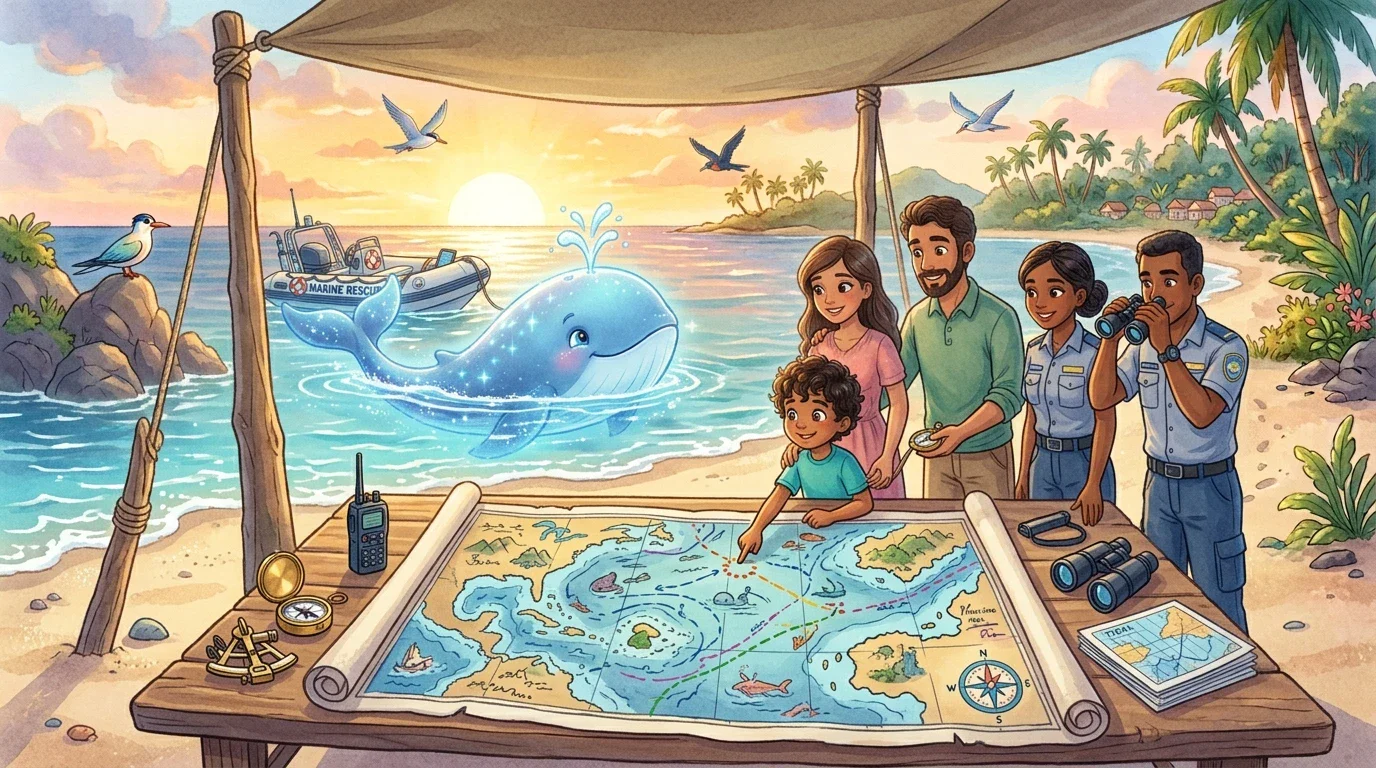 image about 🐳 آدم وحوت الضوء الأزرق