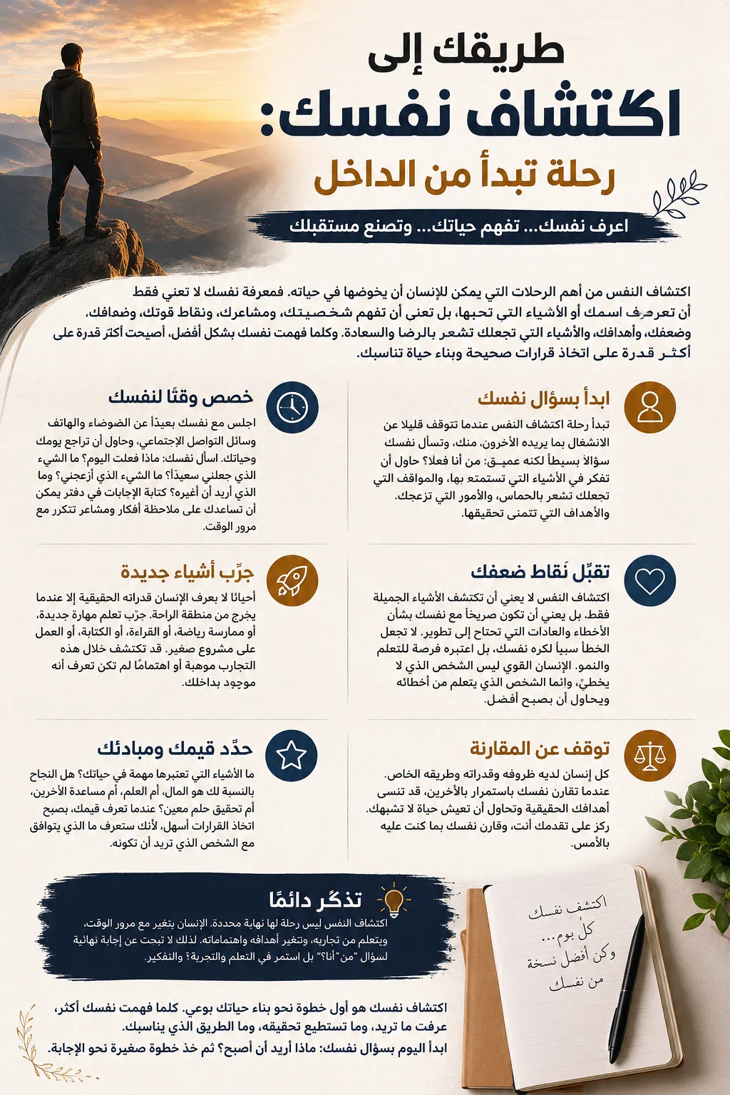 image about 🔥 اكتشف نفسك قبل أن تضيع في حياة لا تشبهك