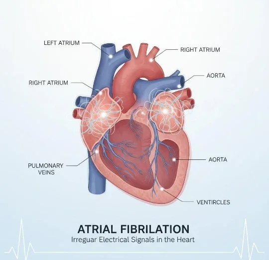 image about ماذا يحدث للقلب عندما يختل إيقاعه