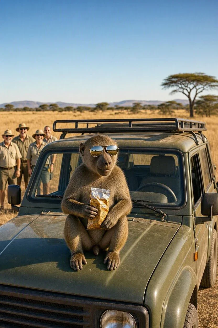 image about بالأرقام: 5 مواقف محرجة ومضحكة ستحدث لك حتمًا في أول رحلة سفاري! 🐒😂