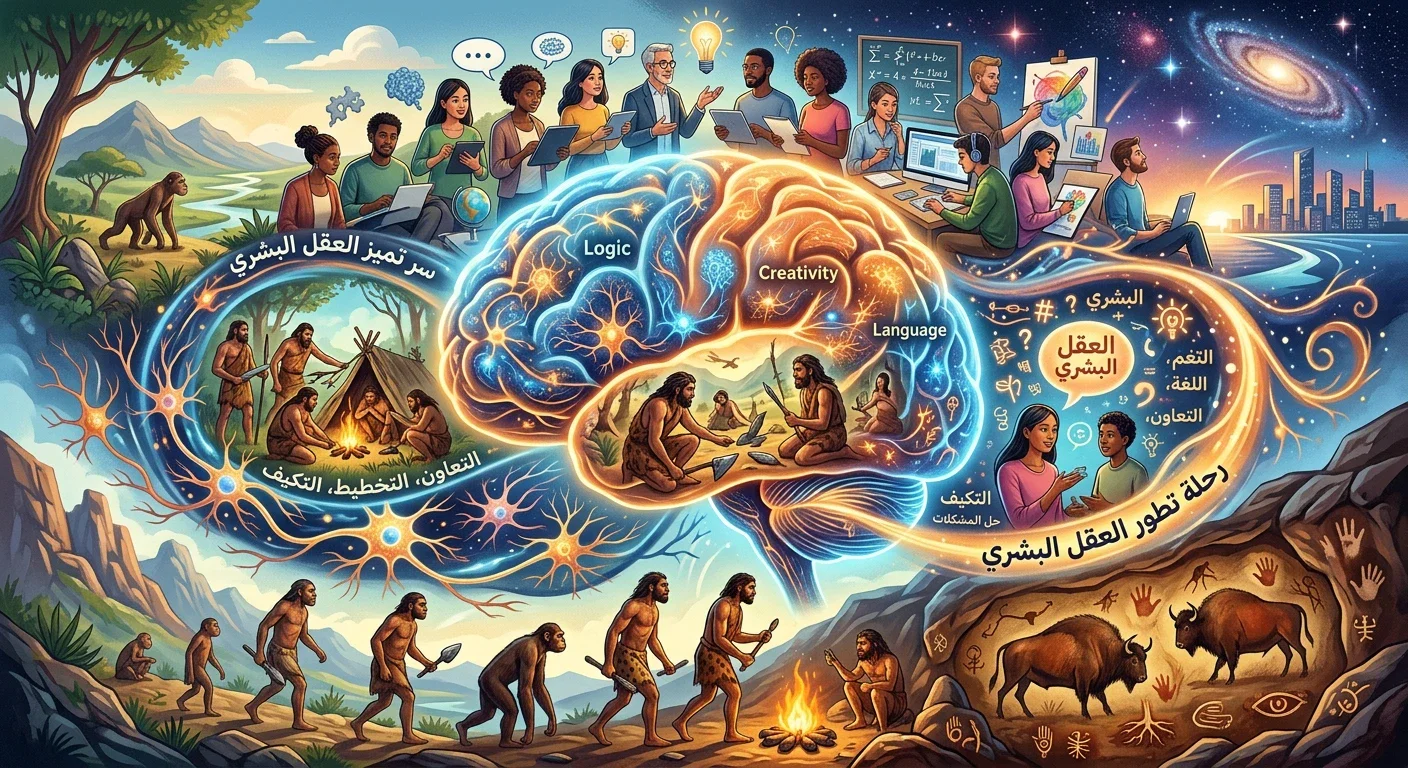image about  لماذا يمتلك الإنسان عقلًا بهذا التعقيد؟ 🧠