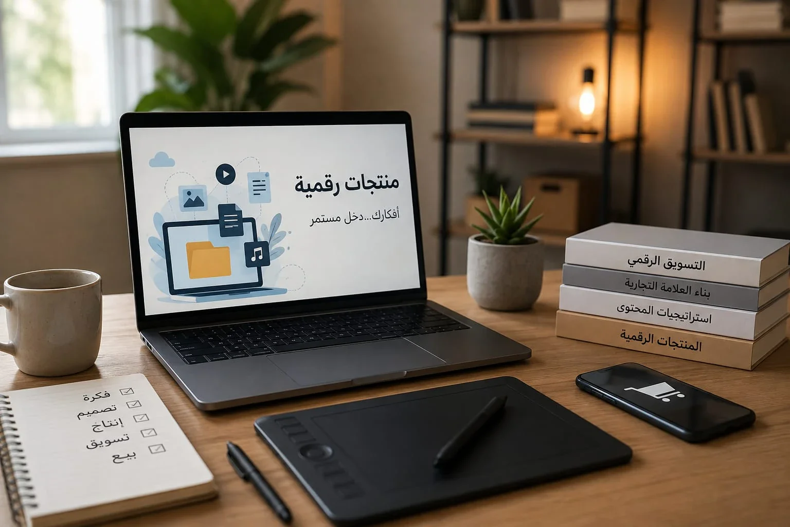 image about الربح من بيع المنتجات الرقمية : كيف تبدأ مشروعًا من المنزل؟