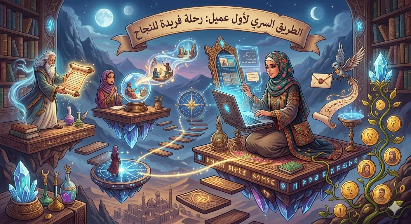 image about كيف تحصل على أول عميل؟