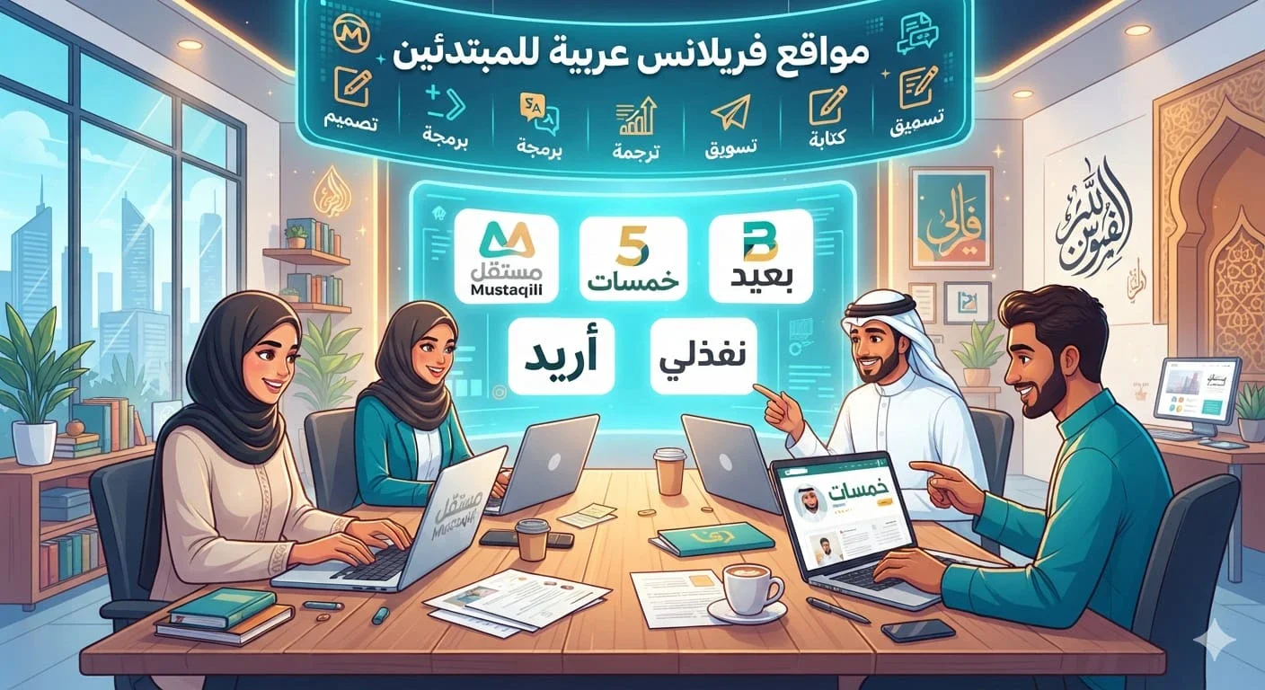 image about مواقع فريلانس عربية للمبتدئين