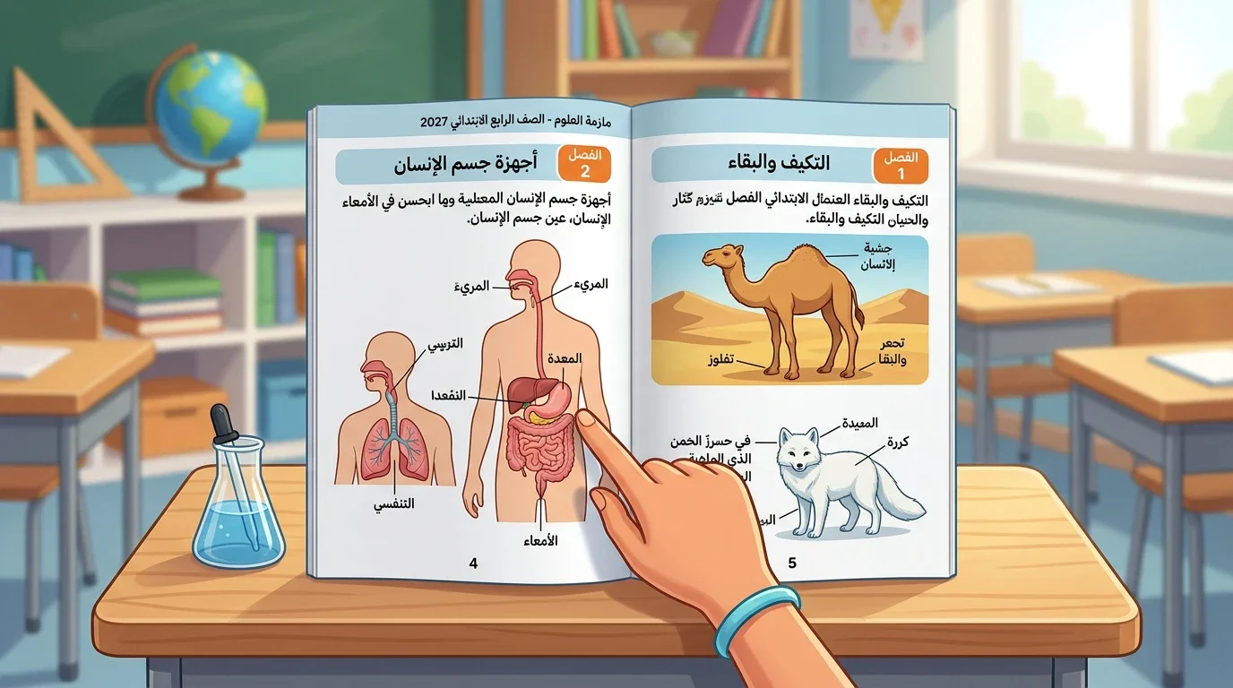 image about تحميل ملزمة شاملة عن منهج العلوم الصف الرابع الابتدائي الترم الأول 2027 PDF