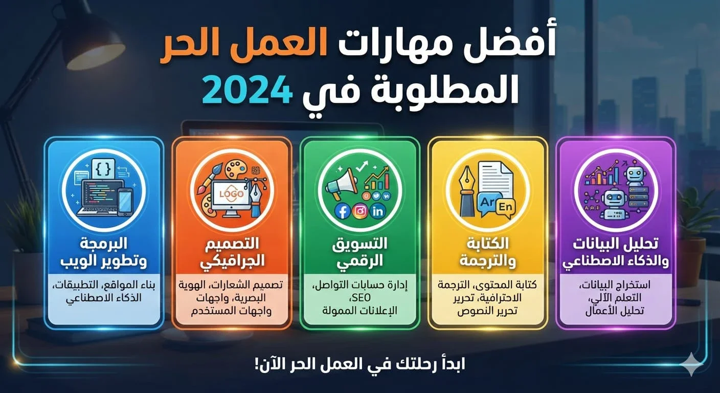 image about أفضل مهارات العمل الحر المطلوبة