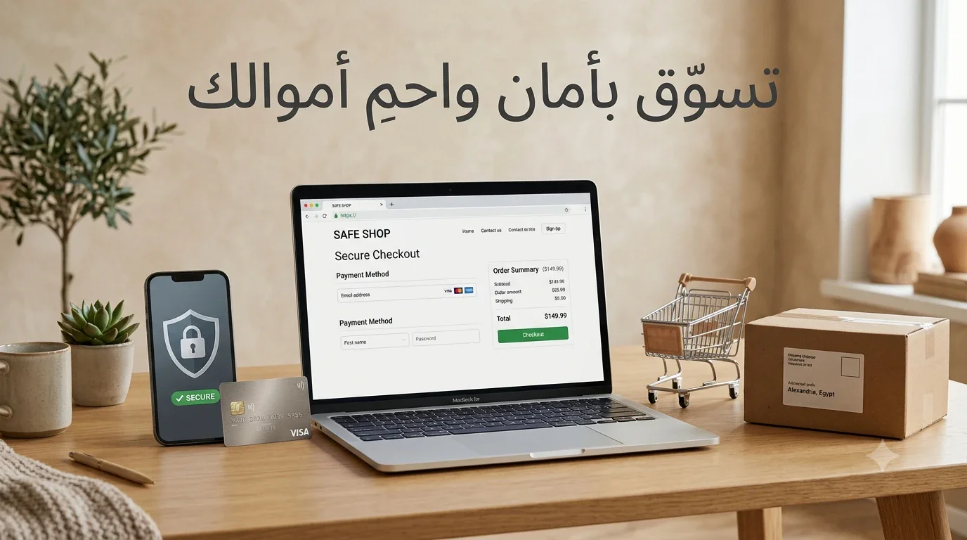 image about التسوق عبر الإنترنت بأمان: كيف تتجنب الاحتيال وتحمي بياناتك؟