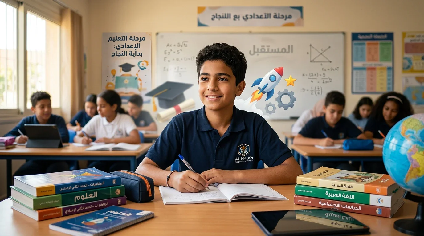 image about المرحلة الإعدادية: البداية الحقيقية لصناعة شخصية الطالب وبناء مستقبله .  الإعدادية: محطة التأسيس والانطلاق