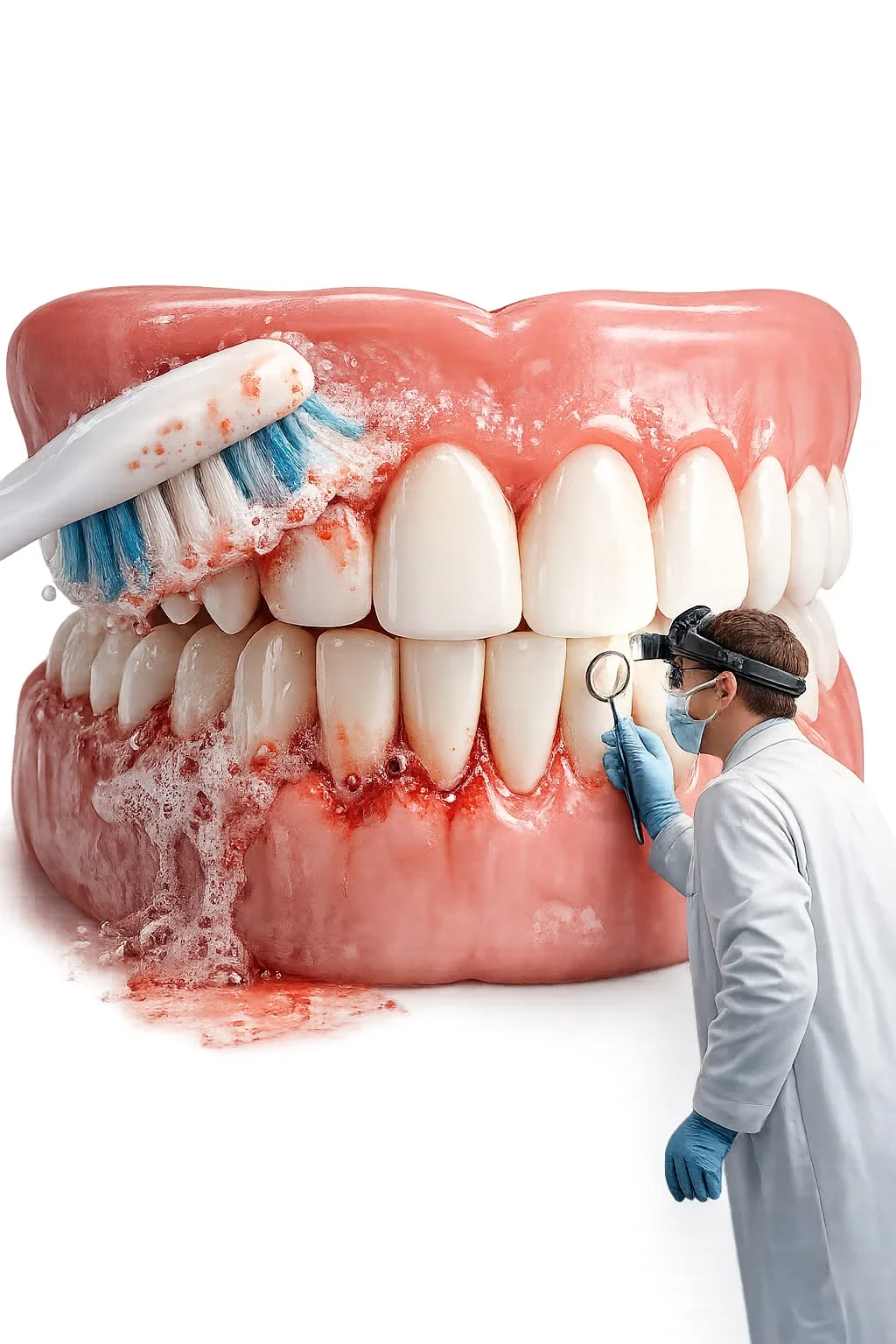 image about نزيف اللثة: لماذا تنزف لثتك؟ الأسباب التي لا يجب تجاهلها وطرق الوقاية ومتي تحتاج إلى طبيب اسنان