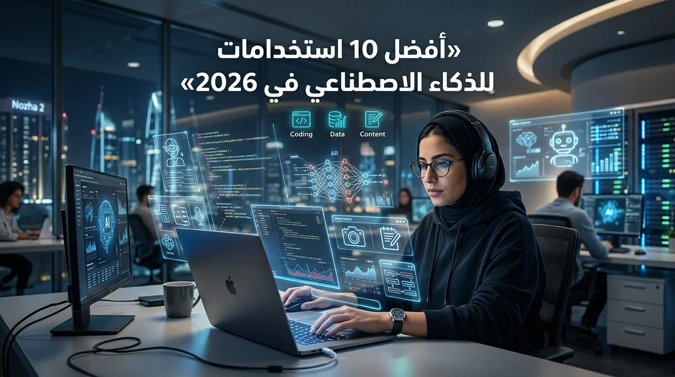 image about أفضل 10 طرق لاستخدام الذكاء الاصطناعي في 2026 لتوفير الوقت وزيادة الإنتاجية