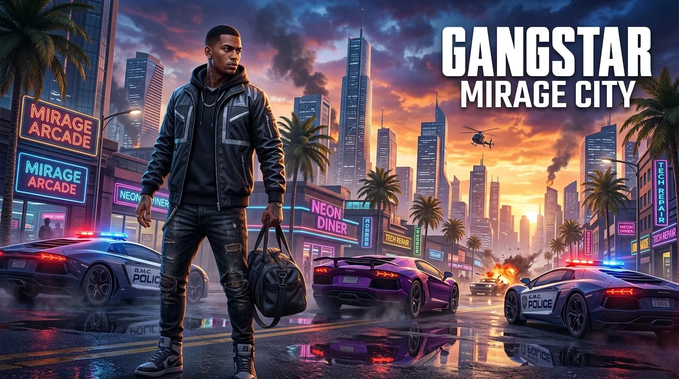 image about Gangstar Mirage City: كل ما تريد معرفته عن اللعبة الجديدة ومغامرة العالم المفتوح على الموبايل
